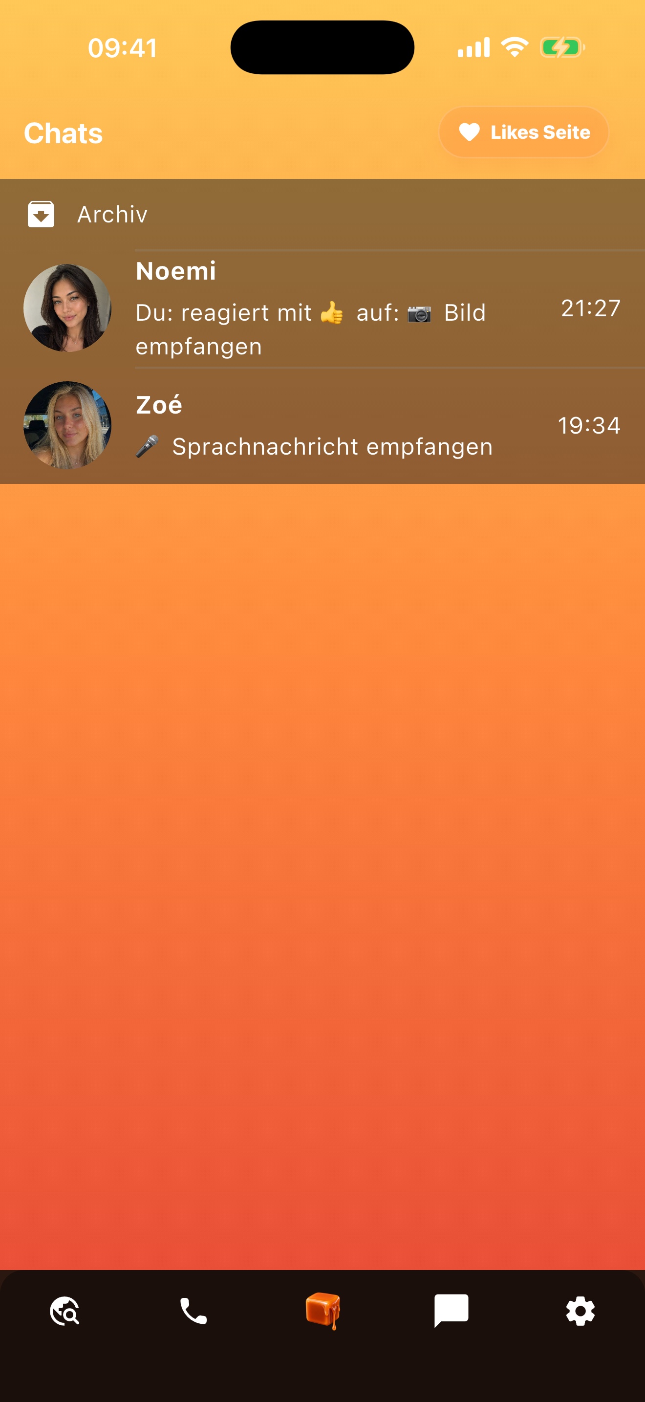 Karamellr Chat Screenshot